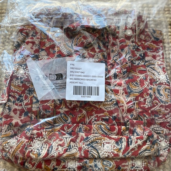 NEW Free People Mia Mirrored Backpack - Picture 9 of 13